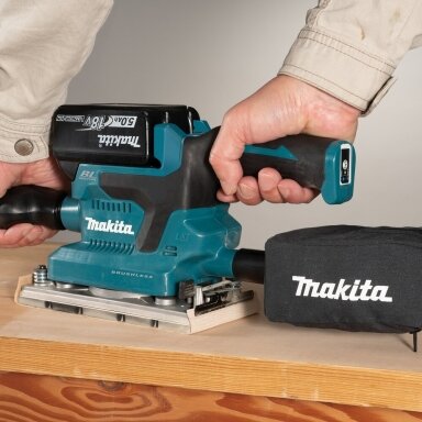 Makita DBO381ZU  Akum ekscentrinis šlifuoklis (18V be akumuliatorių ir kroviklio)