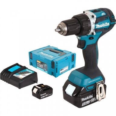 Makita DDF484RTJ  Akumuliatorinis suktuvas-gręžtuvas (18 V2x5.0 Ah Li-Ion.)