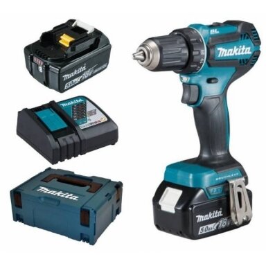 Makita DDF485RTJ Akumuliatorinis gręžtuvas (18V 2 x 5Ah akumuliatoriai) Makita DDF485RTJ Akumuliatorinis gręžtuvas (18V 2 x 5Ah akumuliatoriai)