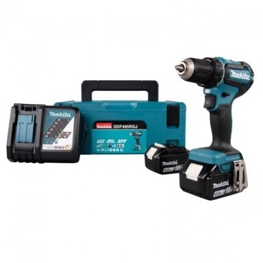 Makita DDF485RGJ Akumuliatorinis gręžtuvas (18V 2 x 6Ah akumuliatoriai) Makita DDF485RGJ Akumuliatorinis gręžtuvas (18V 2 x 6Ah akumuliatoriai)