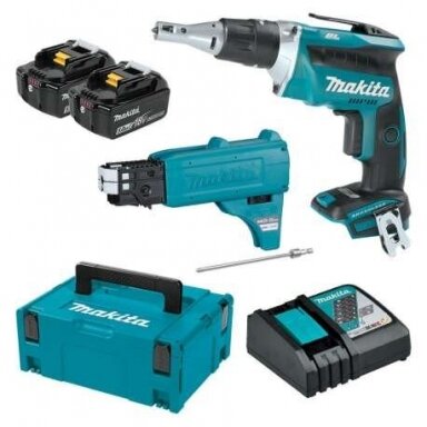 Makita DFS452TJX2 Akumuliatorinis suktuvas su automatinio sukimo galva (18V 2x5,0Ah) Makita DFS452TJX2 Akumuliatorinis suktuvas su automatinio sukimo galva (18V 2x5,0Ah)