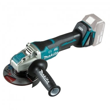 Makita DGA520ZX1 Akumuliatorinis kampinis šlifuoklis X-LOCK (Be akumuliatorių 18V ir kroviklio) Makita DGA520ZX1 Akumuliatorinis kampinis šlifuoklis X-LOCK (Be akumuliatorių 18V ir kroviklio)