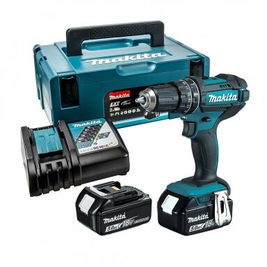 Makita DHP482RTJ Akumuliatorinis smūginis suktuvas Makita DHP482RTJ Akumuliatorinis smūginis suktuvas