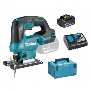 Makita DJV184RF1J Akumuliatorinis siaurapjūklis (18V 1x3Ah + kroviklis) Makita DJV184RF1J Akumuliatorinis siaurapjūklis (18V 1x3Ah + kroviklis)