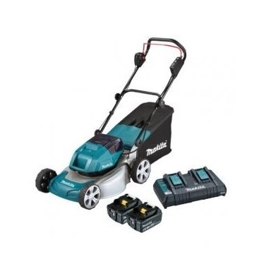 Makita DLM460PG2 Akumuliatorinė vėjapjovė 46cm (36V 2x18V 6Ah akum.) Makita DLM460PG2 Akumuliatorinė vėjapjovė 46cm (36V 2x18V 6Ah akum.)