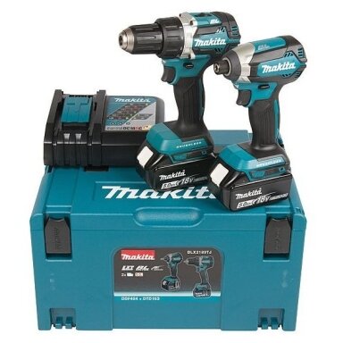 Makita DLX2189TJ bešepetėlinių akumuliatorinių įrankių rinkinys (DDF484+DTD153) Makita DLX2189TJ bešepetėlinių akumuliatorinių įrankių rinkinys (DDF484+DTD153)