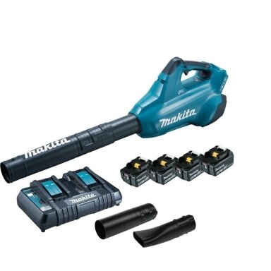 Makita DUB362PT4 Akumuliatorinis pūstuvas (18V 4 x 5Ah akumuliatoriai + dvigubas greitas kroviklis DC18RD) Makita DUB362PT4 Akumuliatorinis pūstuvas (18V 4 x 5Ah akumuliatoriai + dvigubas greitas kroviklis DC18RD)