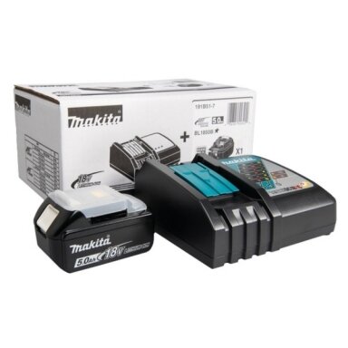 Makita Komplektas akumuliatorius 5,0Ah + pakrovėjas DC18RC (191B51-7) Makita Komplektas akumuliatorius 5,0Ah + pakrovėjas DC18RC (191B51-7)