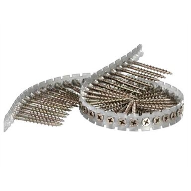 Makita Medvaržčiai juostoje 3,9X35mm Medžiui PH2 Stambus sriegis (1000vnt) F-33498 Makita Medvaržčiai juostoje 3,9X35mm Medžiui PH2 Stambus sriegis (1000vnt) F-33498