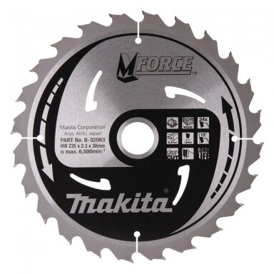 Pjovimo diskas Makita B-32063, 235X2.3X30mm 15° T24 Pjovimo diskas Makita B-32063, 235X2.3X30mm 15° T24