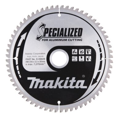 Makita Pjovimo diskas 216x30x2,2mm 64T B-09628 Makita Pjovimo diskas 216x30x2,2mm 64T B-09628