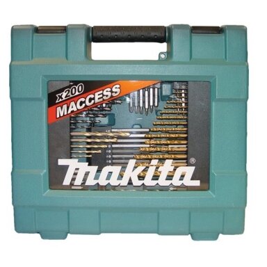 Makita Sukimo antgalių/grąžtų komplektas 200 vnt. D-37194 Makita Sukimo antgalių/grąžtų komplektas 200 vnt. D-37194