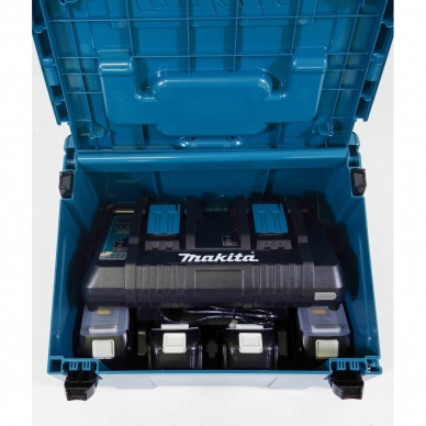 Makita BL1850B x 4 + DC18RD akumuliatorių rinkinys skirtas 18 V įrankiams 197626-8 1