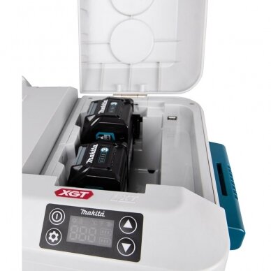 Makita CW001GZ XGT Akumuliatorinis šaldiklis-šildytuvas su automobiliniu adapteriu 12/24V (40V /18V be akumuliatoriaus ir kroviklio) 4