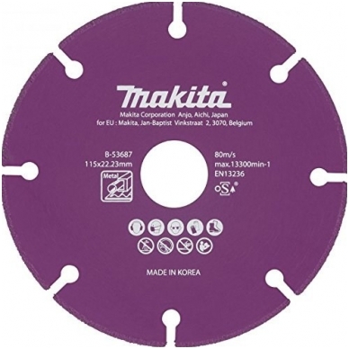 Makita Deimantinis diskas metalui pjauti 125x1,3x22,2 B-53693