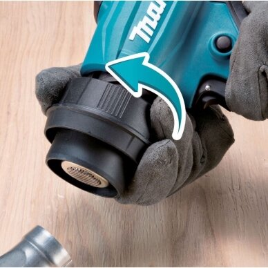 Akumuliatorinis karšto oro fenas Makita HG001GZ, 40V Max (be akum. ir krov.) 4