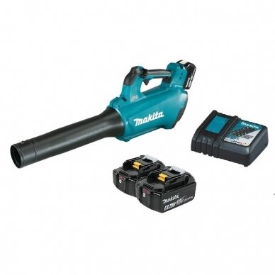 Makita DUB184RT2 akumuliatorinis putiklis (18V 2 x 5Ah akum.) Makita DUB184RT2 akumuliatorinis putiklis (18V 2 x 5Ah akum.)