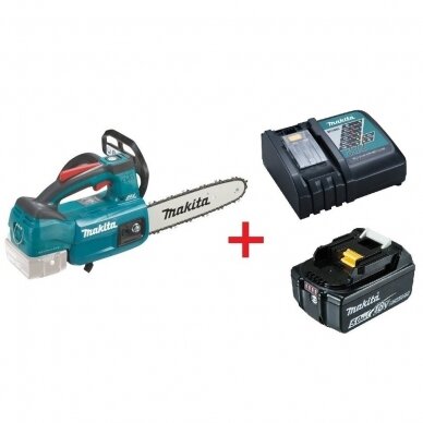 Makita DUC254RT Akumuliatorinis grandininis pjūklas (18V Li-ion 1x5Ah akum. ir kroviklis DC18RC) Makita DUC254RT Akumuliatorinis grandininis pjūklas (18V Li-ion 1x5Ah akum. ir kroviklis DC18RC)