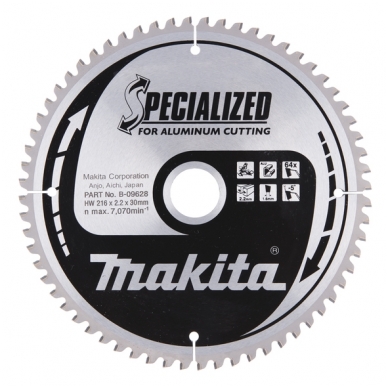 Makita Pjovimo diskas 216x30x2,2mm 64T B-09628