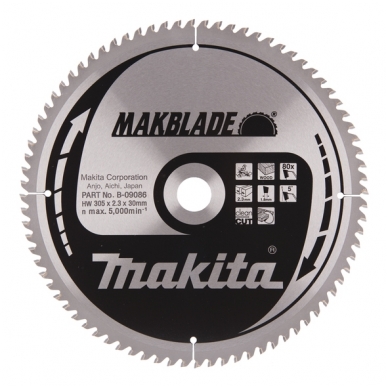 Makita Pjovimo diskas 305x30x2,3mm 80T B-09086