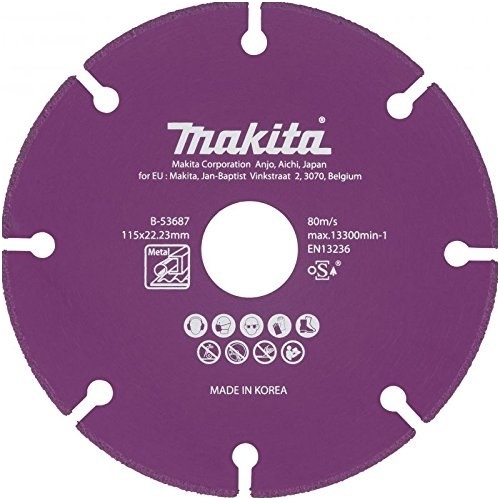 Makita Deimantinis diskas metalui pjauti 125x1,3x22,2 B-53693 Makita Deimantinis diskas metalui pjauti 125x1,3x22,2 B-53693