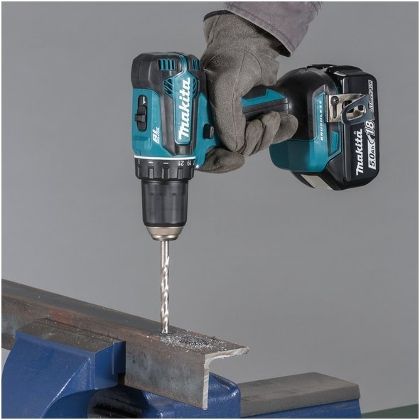 Makita DDF485RTJ Akumuliatorinis gręžtuvas (18V 2 x 5Ah akumuliatoriai) 2