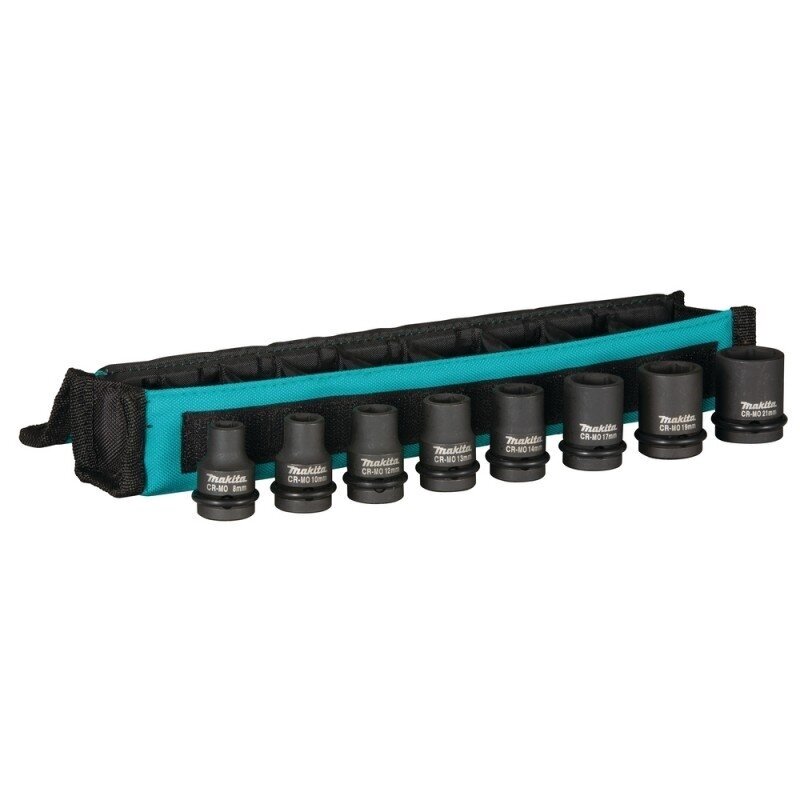 MAKITA 8 dalių smūginių sukimo galvų rinkinys 1/2" E-02989 MAKITA 8 dalių smūginių sukimo galvų rinkinys 1/2" E-02989