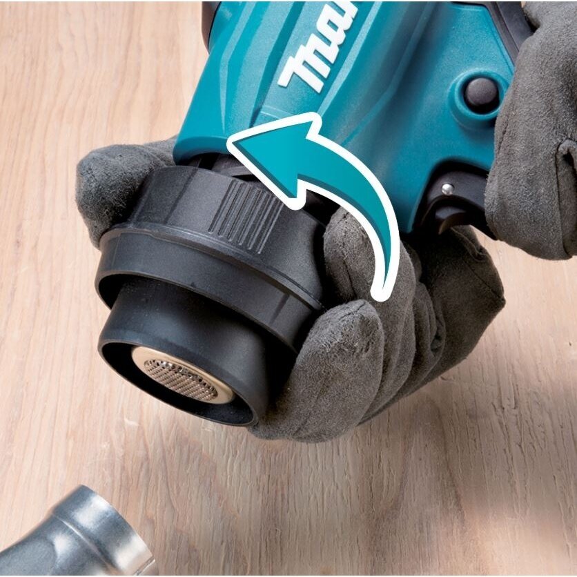 Akumuliatorinis karšto oro fenas Makita HG001GZ, 40V Max (be akum. ir krov.) 4