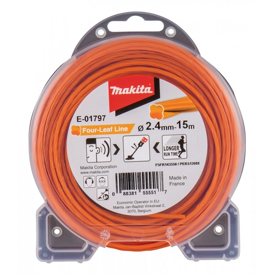 Makita 2,4MM X 15M Ovalinės spiralės valas Makita 2,4MM X 15M Ovalinės spiralės valas