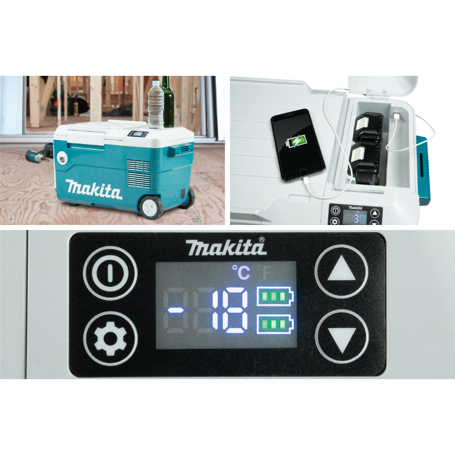 Makita DCW180Z Akumuliatorinis šaldiklis ir šildiklis (Be 18V akumuliatorių ir kroviklio) 10