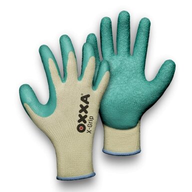 Medvilnės ir poliesterio pirštinės su latekso delnu OXXA X-Grip 51-000, dydis 8/M Medvilnės ir poliesterio pirštinės su latekso delnu OXXA X-Grip 51-000, dydis 8/M