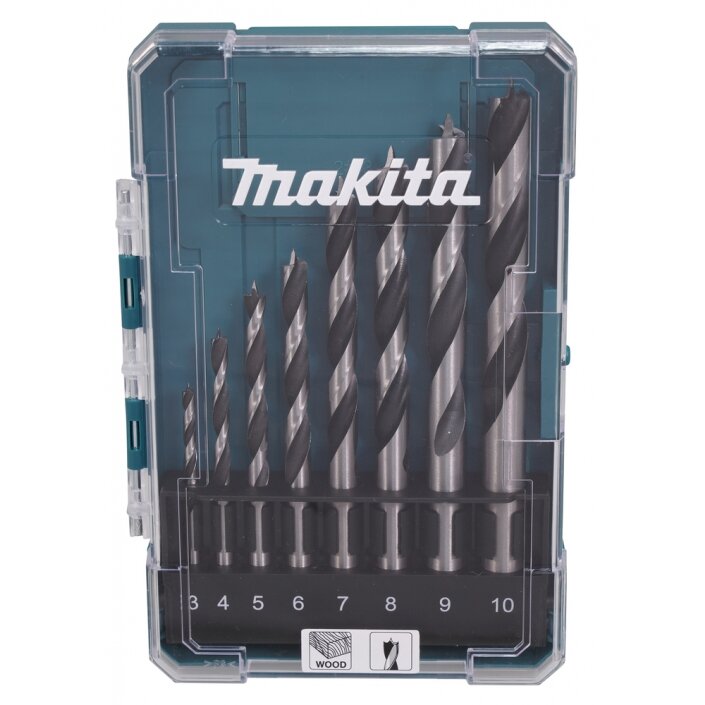 Medžio grąžtų rinkinys Makita D-77257, 8 dalių, (3,4,5,6,7,8,9,10mm) Medžio grąžtų rinkinys Makita D-77257, 8 dalių, (3,4,5,6,7,8,9,10mm)