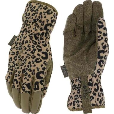 Moteriškos pirštinės Ethel Garden Leopard Tan, S dydis. Rauktas rankogalis, 0.6 mm dirbtinė oda, TrekDry®, touchscreen technologija Moteriškos pirštinės Ethel Garden Leopard Tan, S dydis. Rauktas rankogalis, 0.6 mm dirbtinė oda, TrekDry®, touchscreen technologija