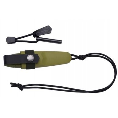Morakniv Eldris peilis ant kaklo, žalias, "Fire Starter" rinkinys Morakniv Eldris peilis ant kaklo, žalias, "Fire Starter" rinkinys