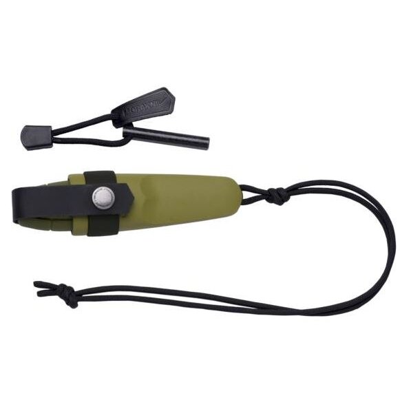 Morakniv Eldris peilis ant kaklo, žalias, "Fire Starter" rinkinys