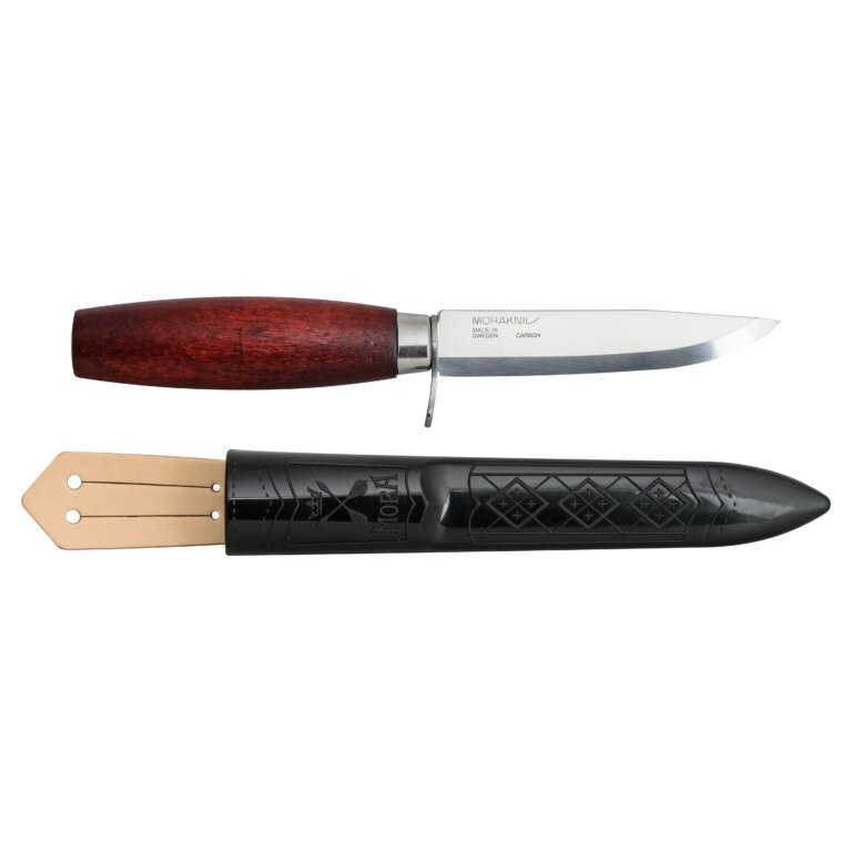 Morakniv® Classic peilis No 2F. Pirštų apsauga, aukštos kokybės anglinis plienas. Ašmenų storis 2,5mm, ilgis 105mm
