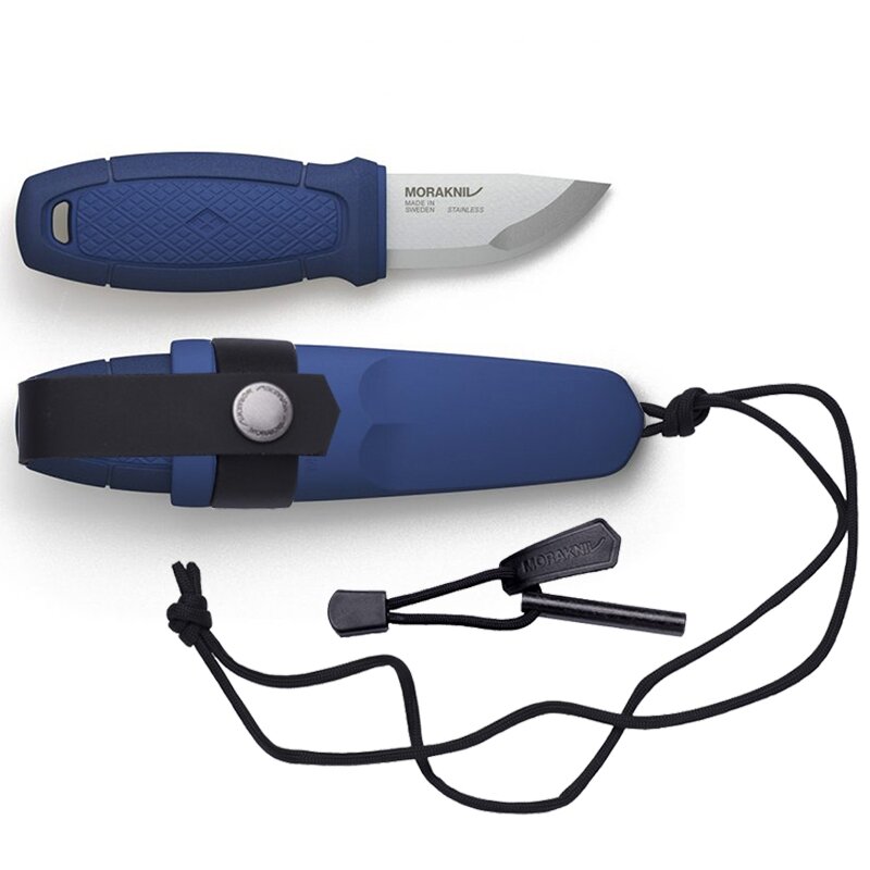 Morakniv® Eldris peilis ant kaklo, mėlynas, "Fire Starter" rinkinys Morakniv® Eldris peilis ant kaklo, mėlynas, "Fire Starter" rinkinys