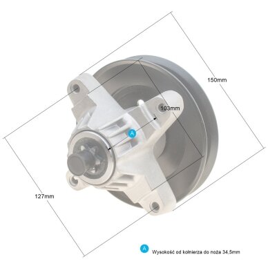 MTD vejapjovės adapteris su skriemuliu 2 MTD vejapjovės adapteris su skriemuliu 2