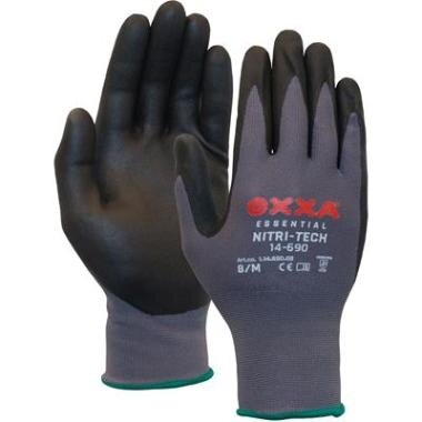 Nailoninės pirštinės, padengtos nitrilo putomis OXXA Nitri-Tech Foam 14-690 , dydis 8/M