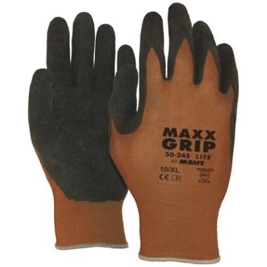 Nailoninės pirštinės su latekso delnu M-Safe Maxx-Grip Lite 50-245, dydis 7/S
