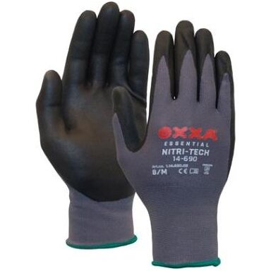 Nailoninės pirštinės, padengtos nitrilo putomis OXXA Nitri-Tech Foam 14-690 , dydis 7/S Nailoninės pirštinės, padengtos nitrilo putomis OXXA Nitri-Tech Foam 14-690 , dydis 7/S