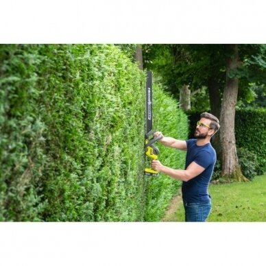 ONE+ AKUMULIATORINĖS GYVATVORIŲ ŽIRKLĖS 18V Ryobi RY18HT55A-0 3