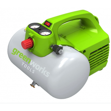 Greenworks GAC6L ORO KOMPRESORIUS Greenworks GAC6L ORO KOMPRESORIUS