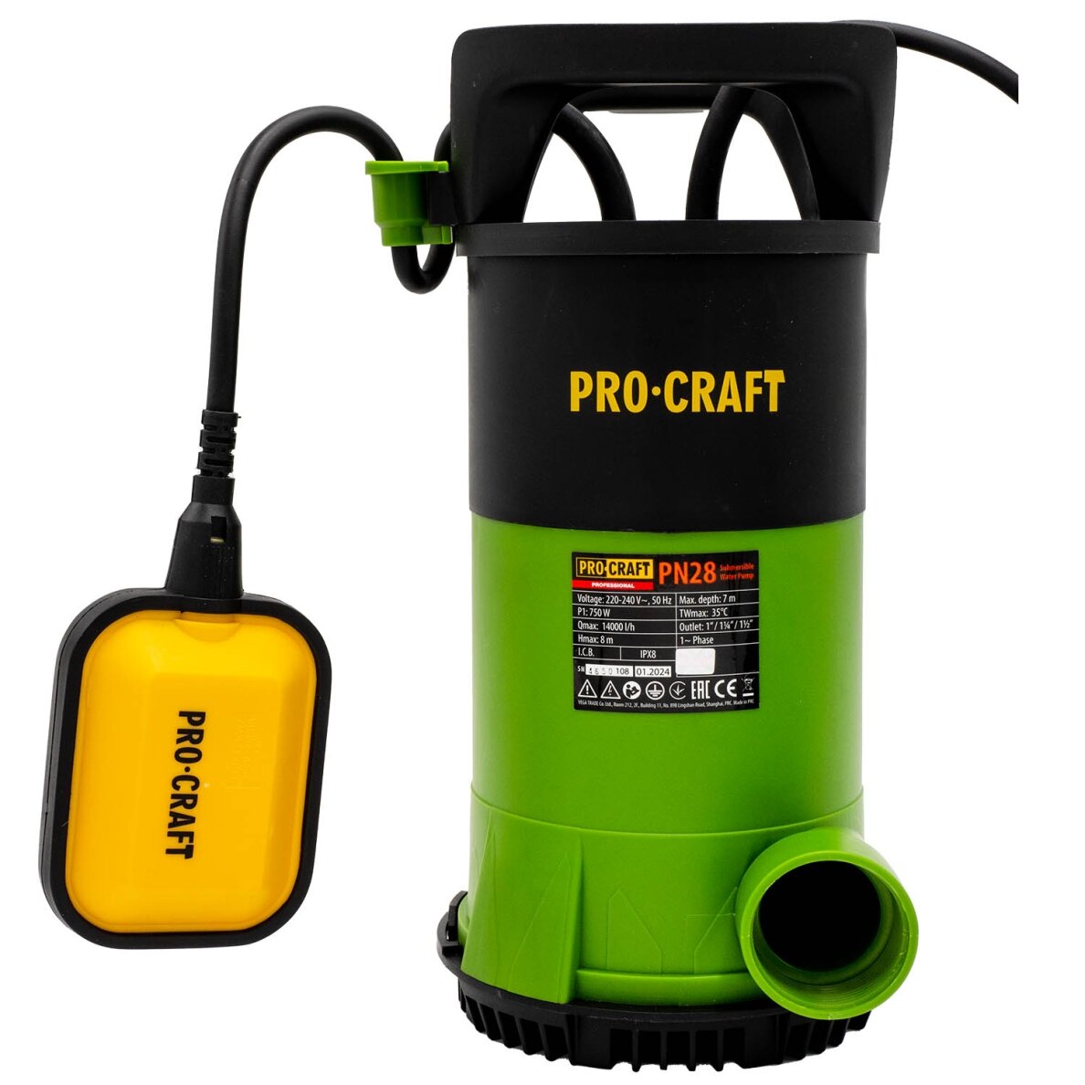 Panardinamas siurblys „ProCraft PN28” 1 Panardinamas siurblys „ProCraft PN28” 1