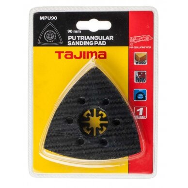Padas lipniems lapeliams, trikampinis, multifunkciniam įrankiui 90mm Tajima Padas lipniems lapeliams, trikampinis, multifunkciniam įrankiui 90mm Tajima