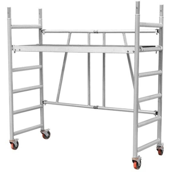Pastoliai aliumininiai su ratukais 180 × 72,5 × 186 cm LANSI (LS-1002) Pastoliai aliumininiai su ratukais 180 × 72,5 × 186 cm LANSI (LS-1002)