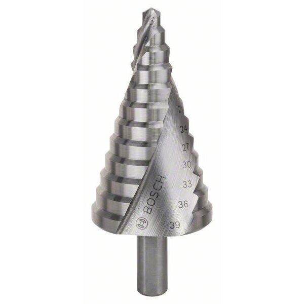 Pakopinis grąžtas Bosch HSS, Ø4-39x107 mm, 2608597521