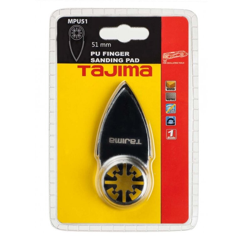 Padas šlifavimui smailus, trikampis, multifunkciniam įrankiui 51mm Tajima