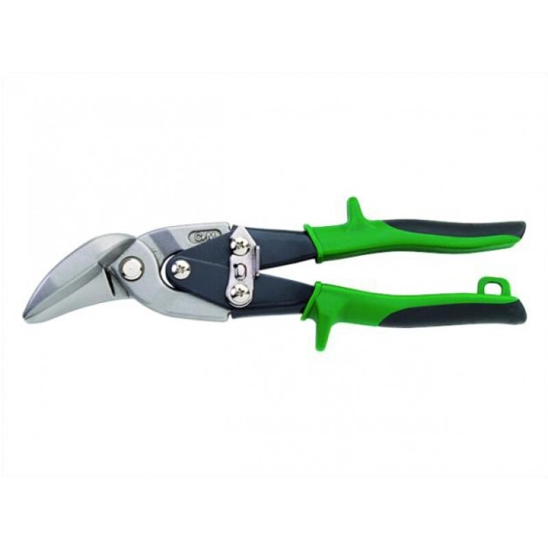 Padidintos sverinės galios žirklės skardai, 240mm HRC 58-60, dėšininės, išlenktos