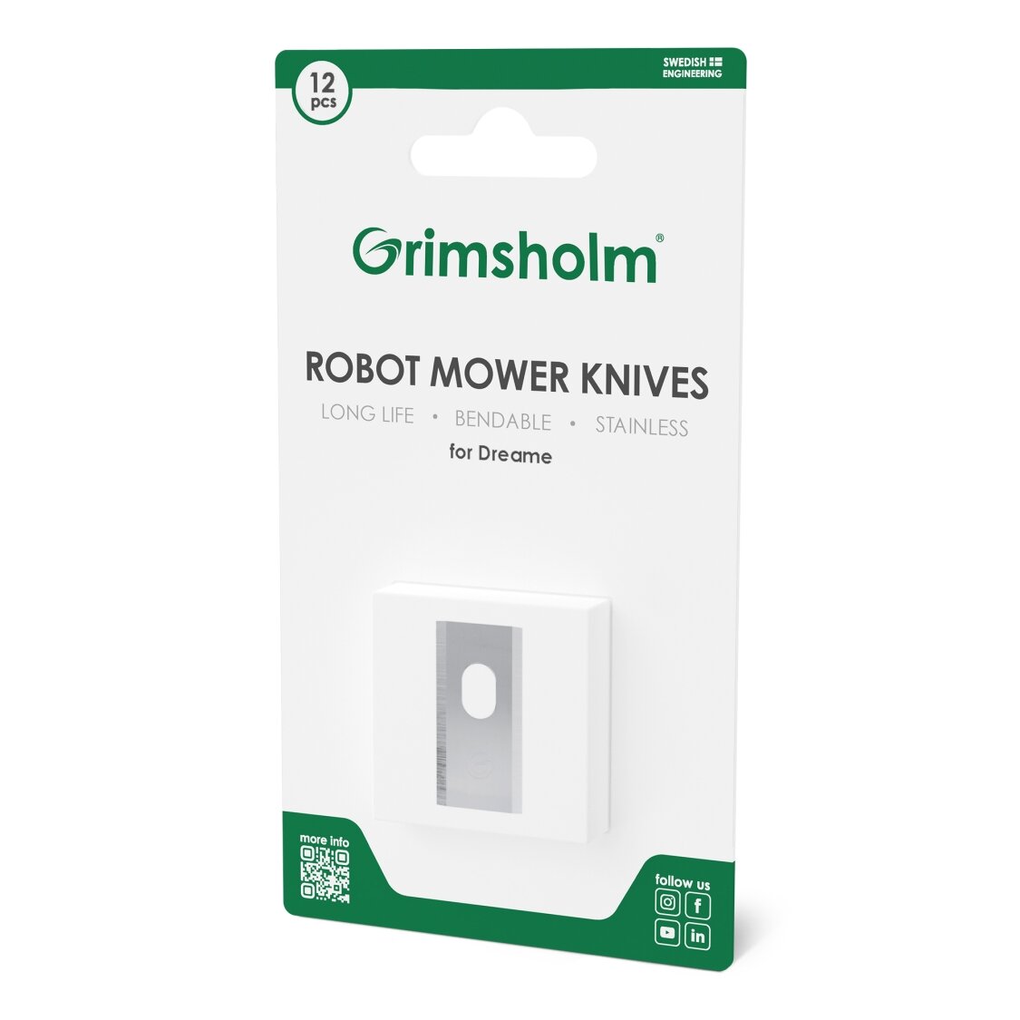 Peiliai vejos pjovimo robotui „Dreame“, 12 vnt. Peiliai vejos pjovimo robotui „Dreame“, 12 vnt.